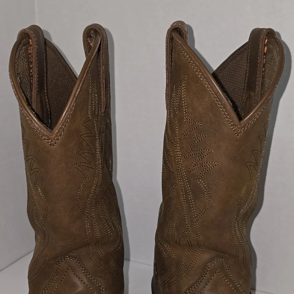 Justin Men's Brown Cowboy Boots Size 9.5D Style JB1100 - Picture 10 of 15